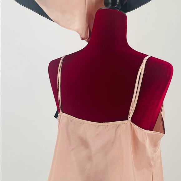 BEWICKED SZ M Peach Black Satin Short Pajama 2 Piece Set NWT B131 - Picture 2 of 6